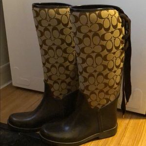 Coach rain boots